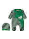Annora Baby Set Babystrampler Langärmliges Samt Green 2Stück