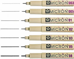 Sakura Micron Marker Gestaltung von Schwarz 0.3