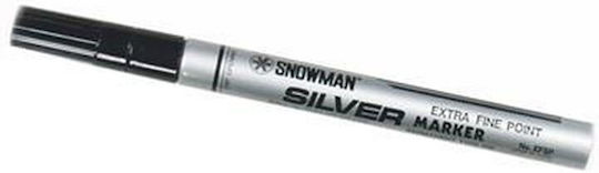 Snowman Ανεξίτηλος Μαρκαδόρος Ασημί 0.7mm