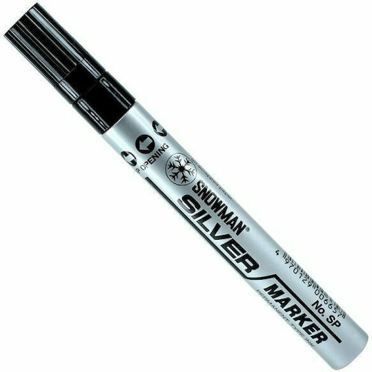 Snowman Acrylic Marker Silver