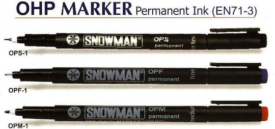 Snowman Marker de Proiectare 0.7mm Blue (Blue)
