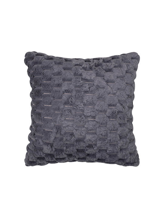 Silk Fashion Коледна Декоративна Калъфка Квадратна Кафяв 45x45cm