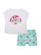 Superheroes Kids Set with Shorts Summer 2pcs White