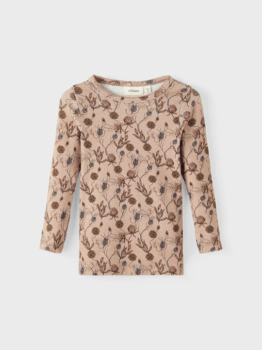 Lil' Atelier Kids Blouse Long Sleeve Coffee