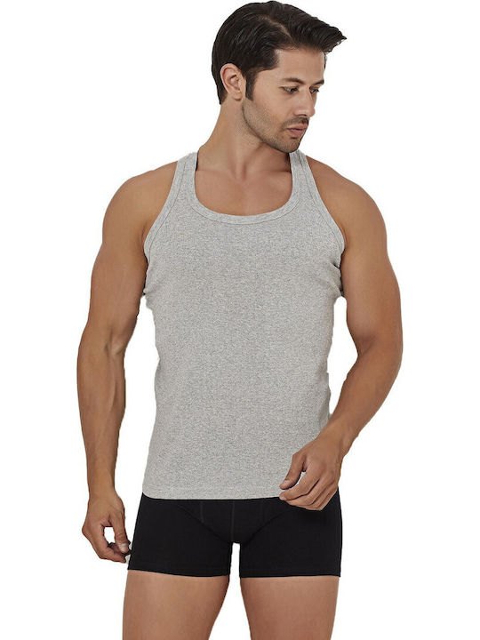 Herren Unterhemden Γκρι . 1Packung