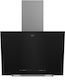 Beko Chimney Vent Hood 59.5cm Gray