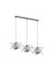 Adviti Pendant Light Silver with Socket E14, E.14 90cm