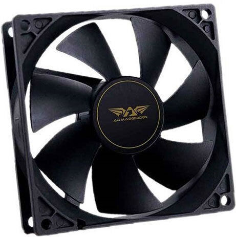 Armaggeddon Silent 12 Case Fan 120mm (1100rpm / 30.5cfm) Without LED Lighting And 4-Pin Molex Connection