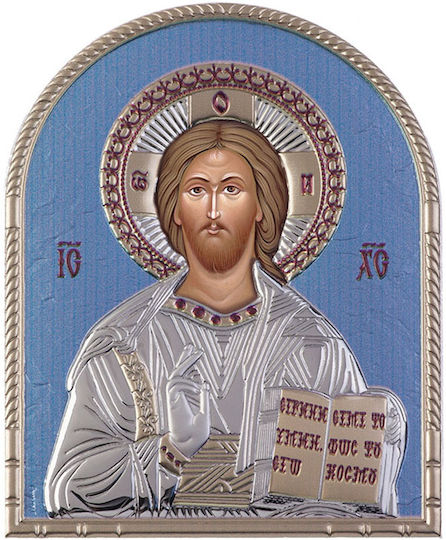 Slevori Εικόνα Исус Христос Silver 5.4x7см.