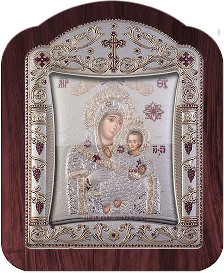 Slevori Икона Богородица с Младенеца Метал 34.5x44.5см