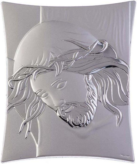 Slevori Εικόνα Исус Христос Silver 5.4x7см.
