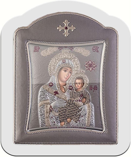 Slevori Icoană Maica Domnului Cu Pruncul Metal 14.3x18.2cm