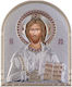 Slevori Image Jesus Christ Silver 5.4x7cm