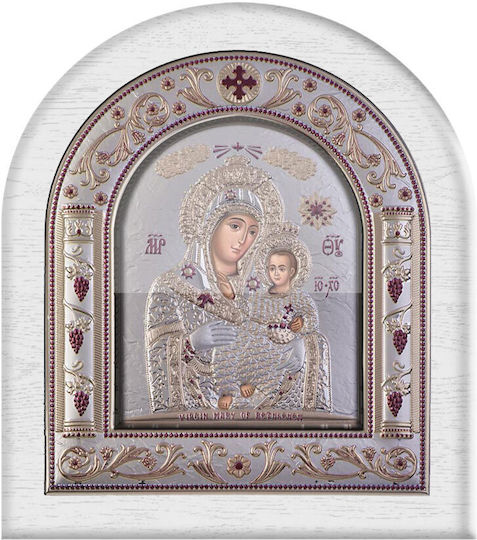 Slevori Икона Богородица с Младенеца Метална 22.8x26.3см