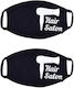 Moda4u Protective Mask Fabric Black MA24 2pcs