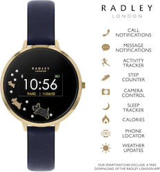 Radley London 38mm Gold with Navy Strap