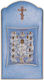 Slevori Εικόνα Jesus Christus Silber 8.4x16cm