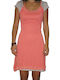 Paperinos Mini Kleid Salmon - grey