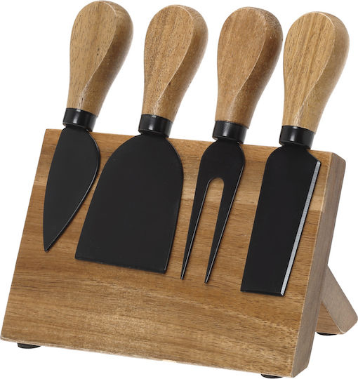Cryspo Trio Soul Kitchen Messer Set mit Sockel aus Rostfreiem Stahl 5 Stück
