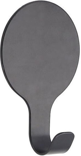 Кука Баня Единично с винтове ​3x2.5см Inox Черен
