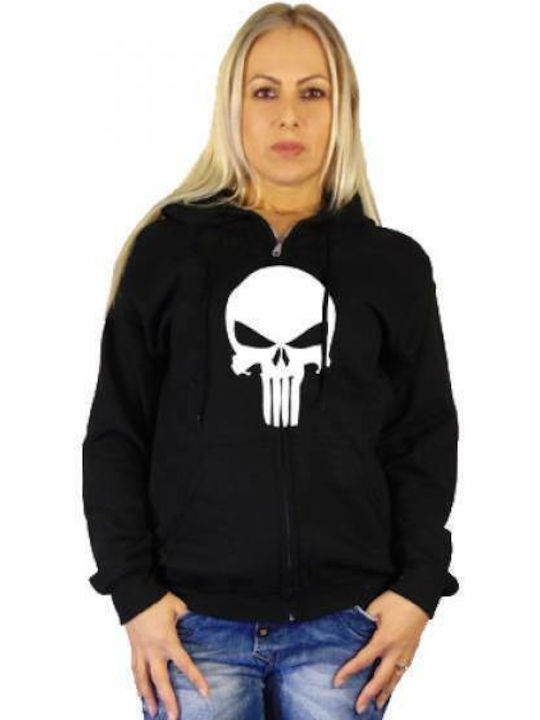 Takeposition Scull Punish Hooded Jacket Black