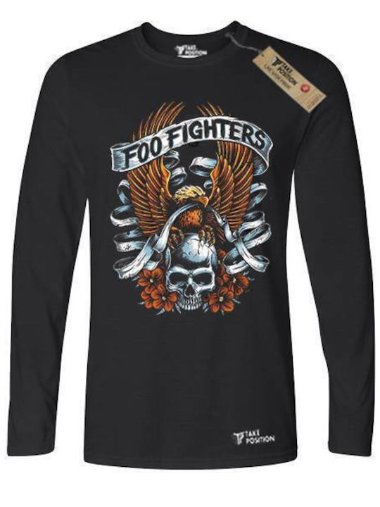 Takeposition Fighter T-shirt με Στάμπα Μαύρο