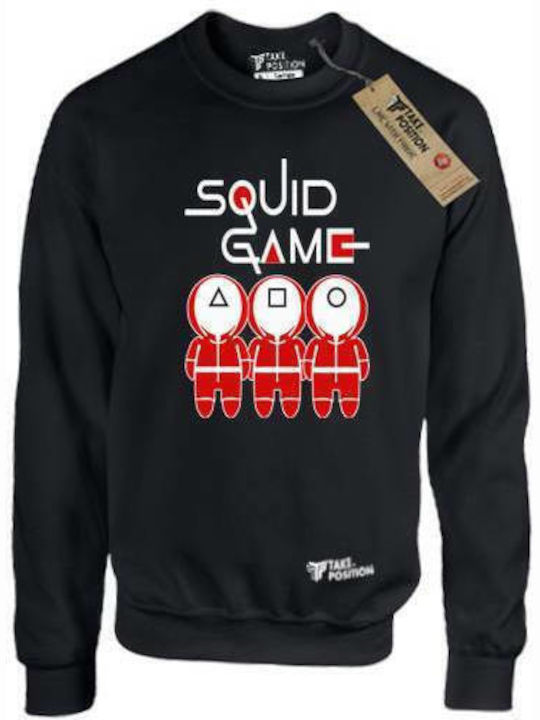 Takeposition Squid Game Quards Unisex Schwarz Bedruckte Blusen