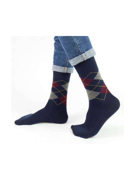 Trendy Men's Socks Dark Blue