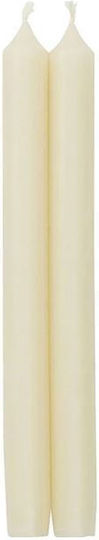 Caspari Aromatic Ecru Taper Candle 30cm