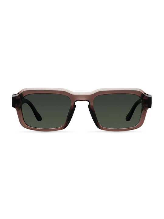 Meller Sunglasses with Brown Plastic Frame and Green Lens AY-SEPIAOLI