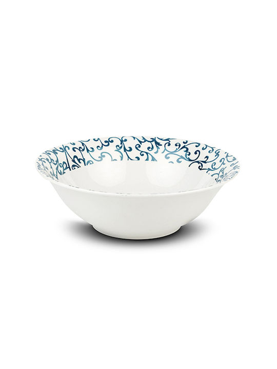 Nava Aurora Porcelain Salad Bowl White 23x23x7.5cm