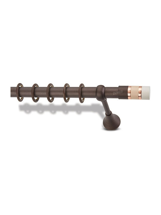 Enis by Domus Metallisch Vorhangstange Chic 3012 Einfach Φ25mm 240cm Rust