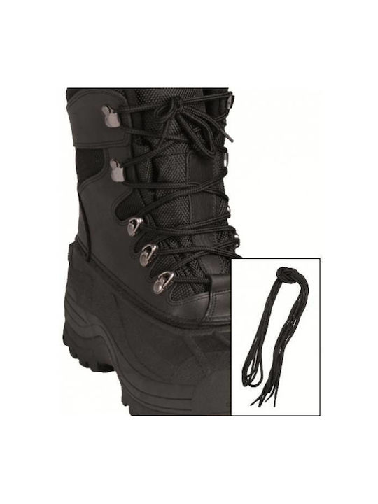 Mil-Tec Șireturi de Pantofi Negre 2buc 180cm