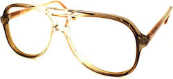 Economy Line Herren Acetat Brillengestelle Beige Economy Line Herren Acetat Brillengestelle Beige
