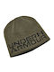 Halftime Beanie Unisex Wendbar Beanie Gestrickt in Khaki Farbe