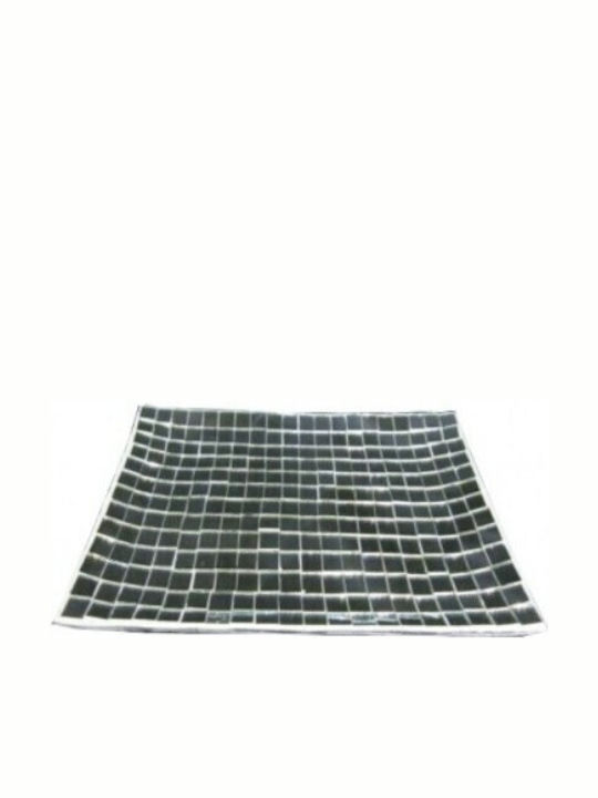 Epiplo-Fos Square Ceramic Decorative Platter Gray 30x30x4cm