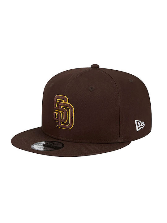 New Era Side Patch Script 9fifty Cap San Jockey Καφέ