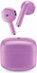 Cellular Line Swag In-ear Bluetooth Handsfree Căști cu Carcasă de Încărcare Violet