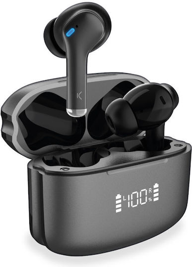 Ksix Noise Cancel 3 In-ear Bluetooth Handsfree Căști cu Carcasă de Încărcare Negru