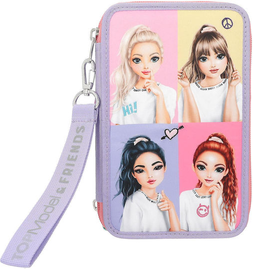 Depesche Pencil Case with 3 Compartments Multicolored