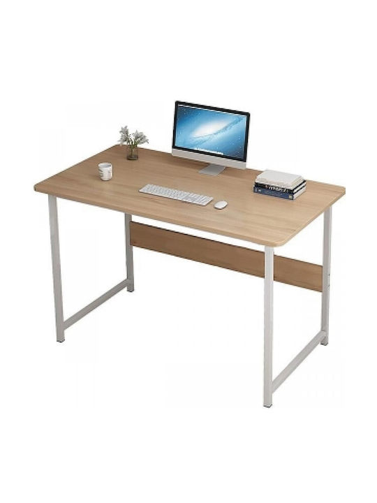 Computer Office White / Walnut 100x40x72cm