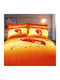 Palatex Duvet Set Queen 220x250cm Panel 50070 Orange 3pcs