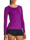 Under Armour Armour Women's Athletic Blouse Long Sleeve Fast Drying Purple