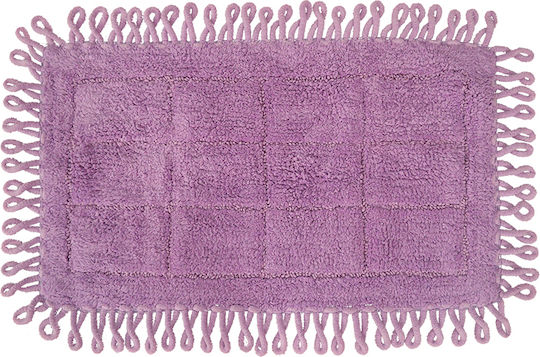 Palatex Badematte Synthetisch,Polyester/Cotton/Leather Rechteckig Box 3241005 Lilac 50x80cm