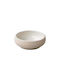 Raw Vulcanic Servierschüssel Rund Keramik Beige mit Durchmesser 13cm 4Stück
