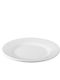Plast Port Plate Shallow Plastic White with Diameter 25cm 6pcs
