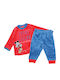 Kids' Set with Pants Winter 2pcs Red Mickey Mouse