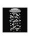 Nova Luce Pendant Light Silver for 8 Bulbs GU10 70cm