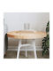 vidaXL Round Table Surface made of Solid Wood in Beige Color 50x50x3cm 833661 1pcs