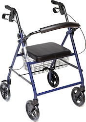 Alfa Care Πτυσσόμενος Περιπατητήρας Rollator Αλουμινίου Μπλε